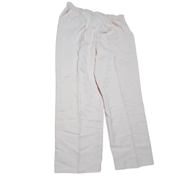 Sag Harbor Pink Polyester Pants Womens Plus Size 20W Straight Leg Elastic Waist - Picture 2 of 6